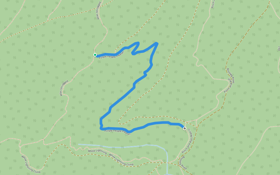 Purple People Pleaser walking route map in Kimberley