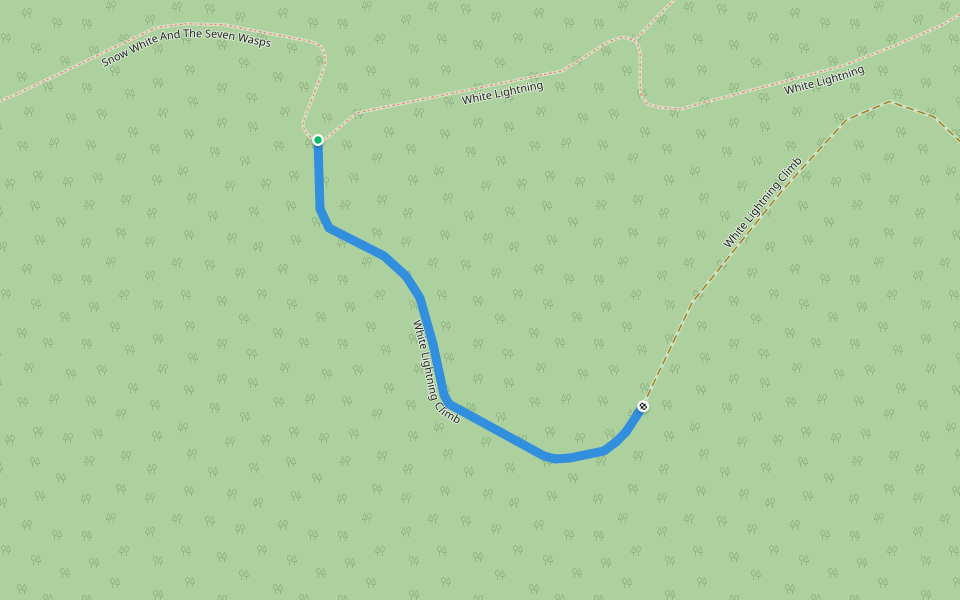 White Lightning Climb walking route map in Kimberley