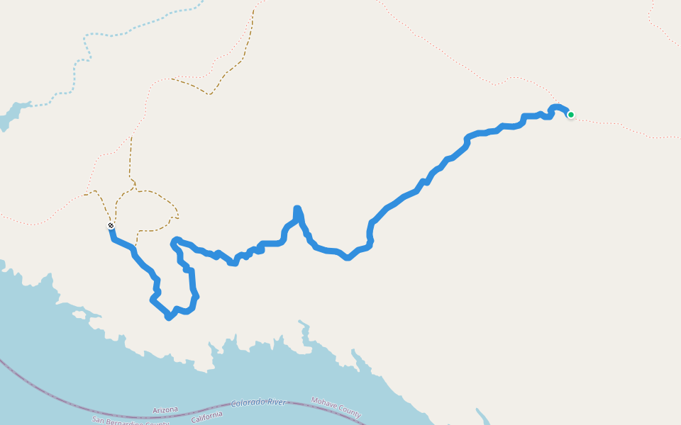 Recycle walking route map in Lake Havasu City
