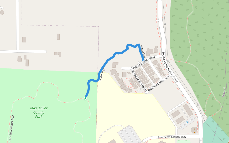 Wilder Trail walking route map in Newport
