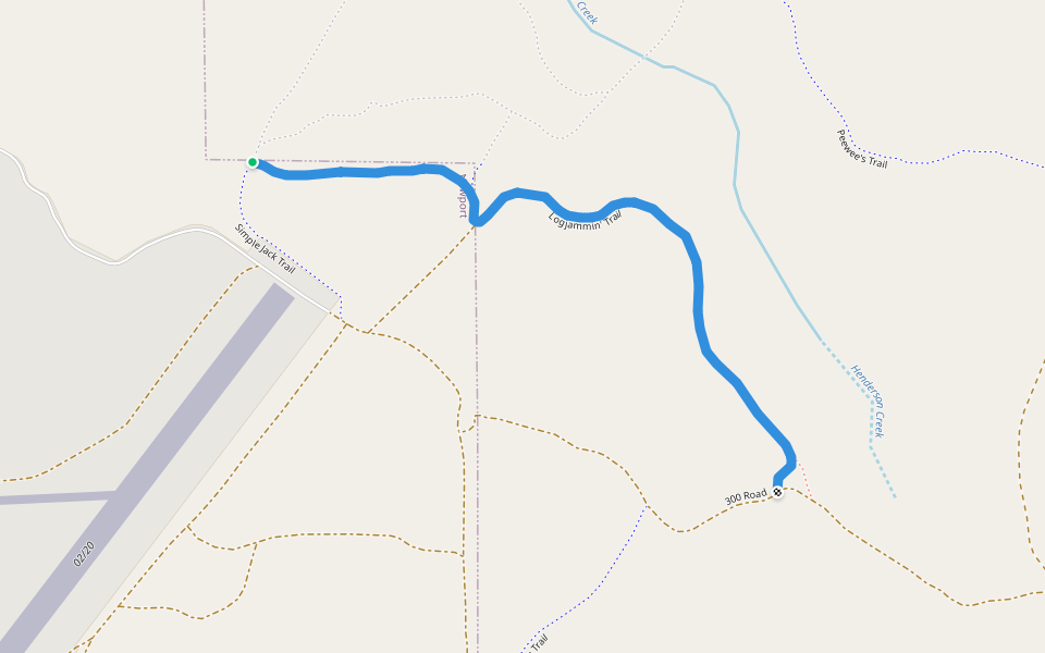 Logjammin' Trail walking route map in Newport