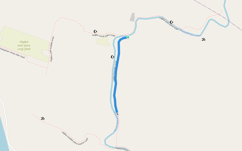 vagba moroler road walking route map in Bhagba