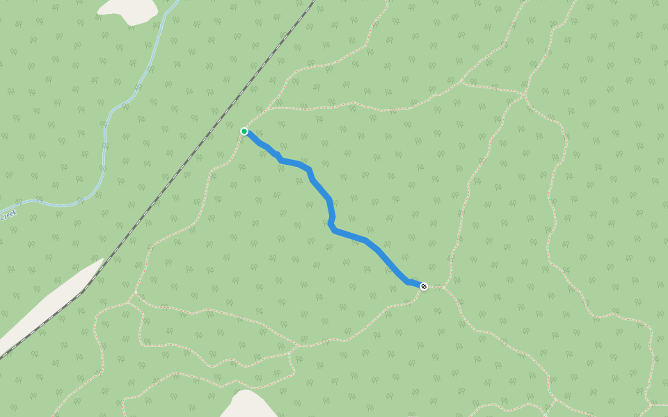 Bog walking route map in Macdowall