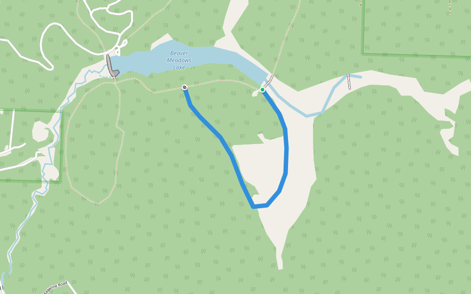 Penoke Path walking route map in Marienville