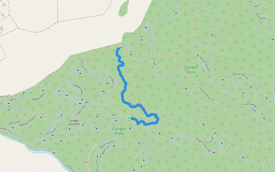 Chemical Bros walking route map in Kinleith
