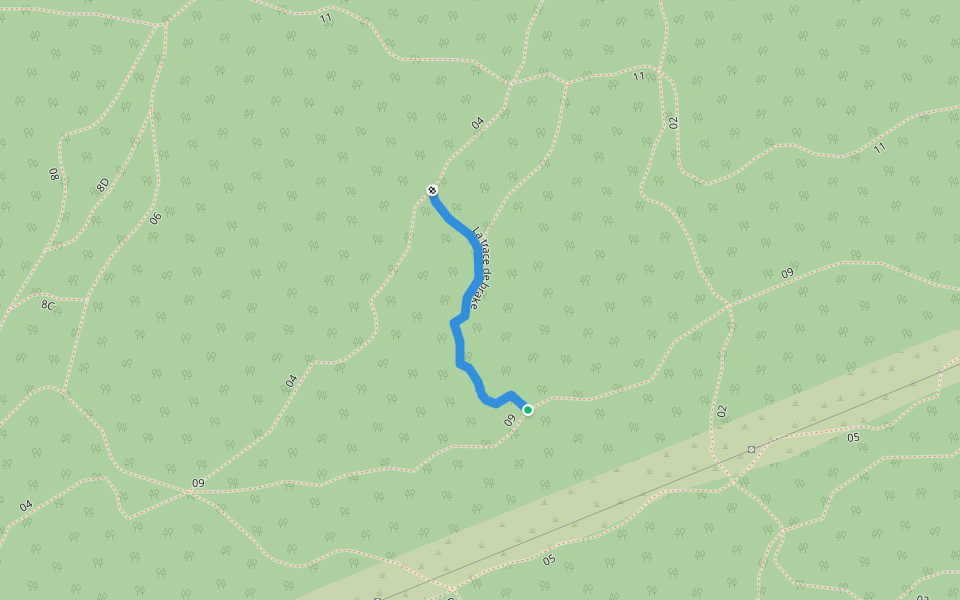 La trace de brake walking route map in Saguenay