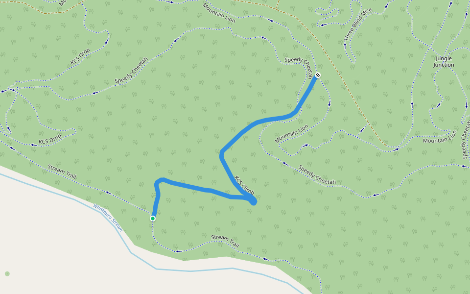 KCS Climb walking route map in Kinleith