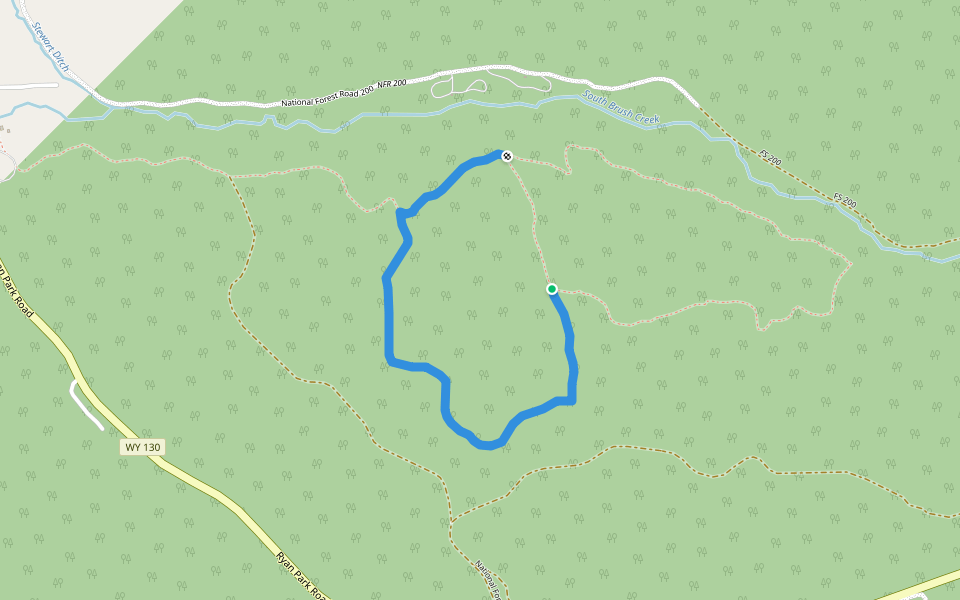 Slash Ridge Loop walking route map in Saratoga