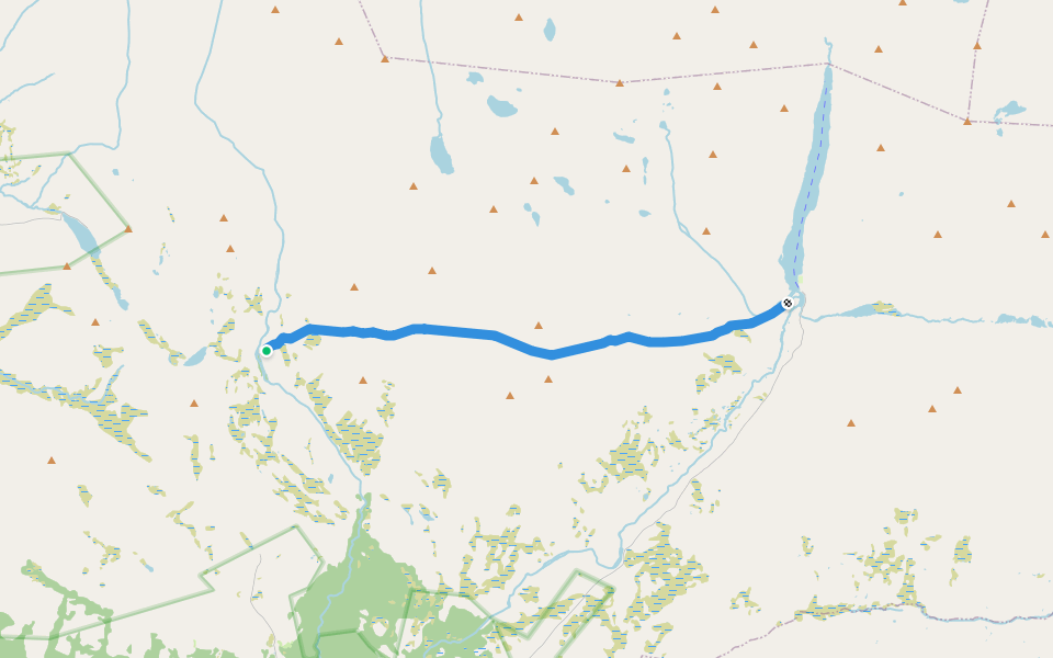 Peer Gynt-Rondvassbu walking route map in Mysusæter