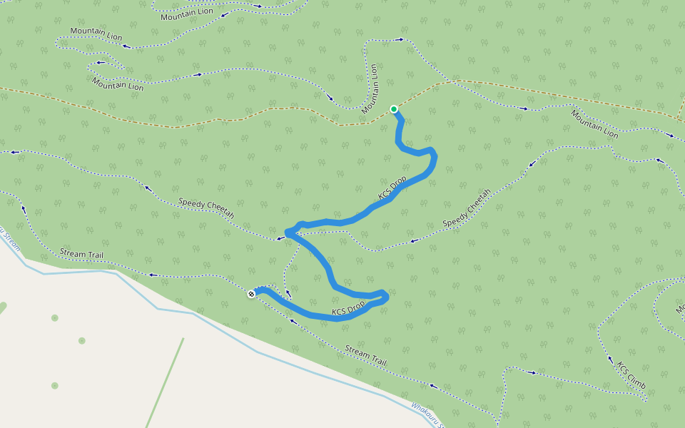 KCS Drop walking route map in Kinleith