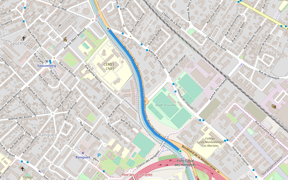 Liaison bd Méditerrannée - Pont ISAE/INSA