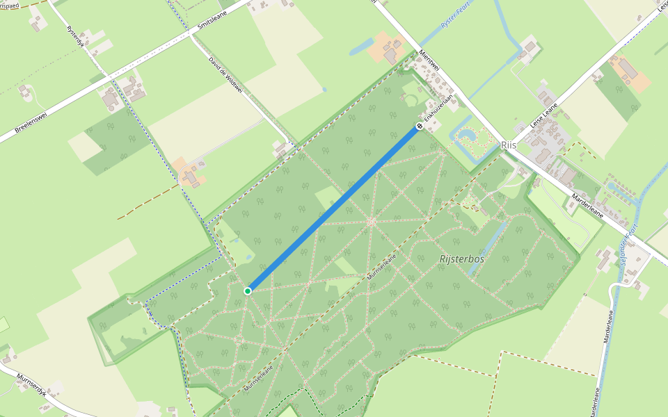 Enkhuizerlaan walking route map in Rijs