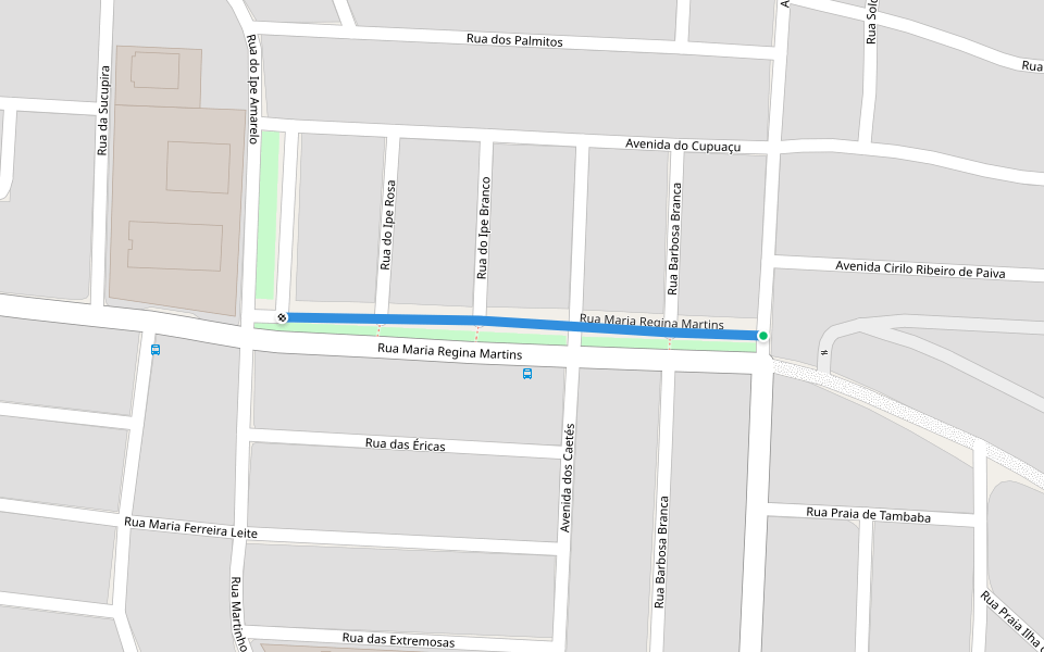 Rua Maria Regina Martins walking route map in João Pessoa