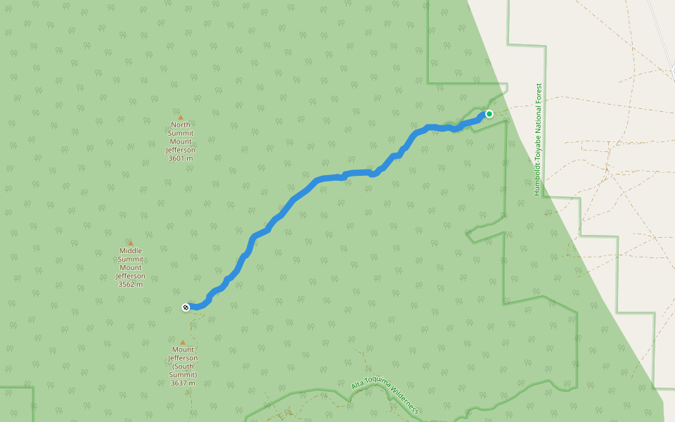 FR 31 walking route map in Round Mountain