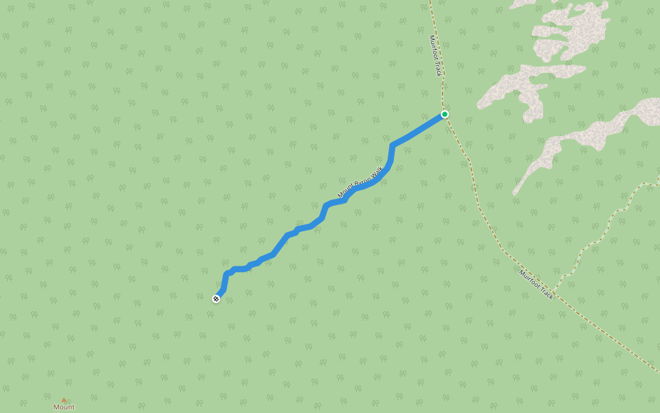 Mount Byron Walk walking route map in Telangatuk East