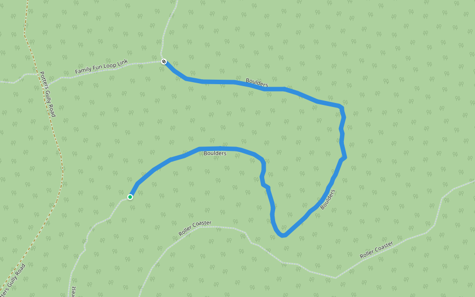 Boulders walking route map in Wyong Creek