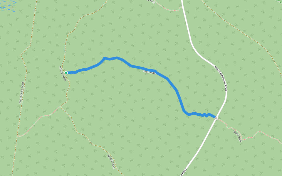 West Walk walking route map in Mount Richmond