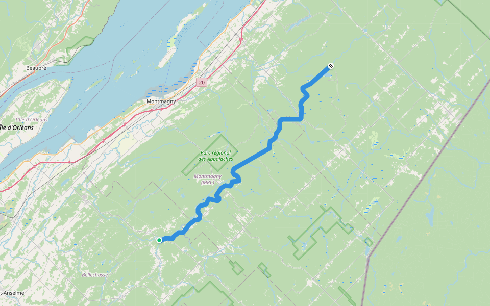 Parc Linéaire Monk walking route map in Armagh