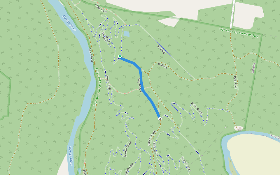 Easy Does It walking route map in Latrobe
