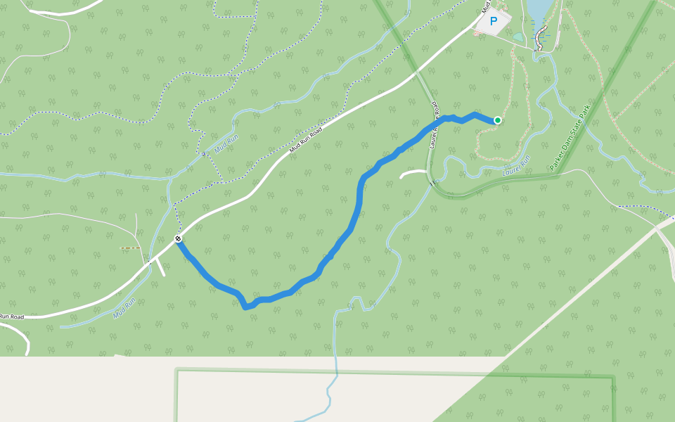 Skunk Trail walking route map in Penfield