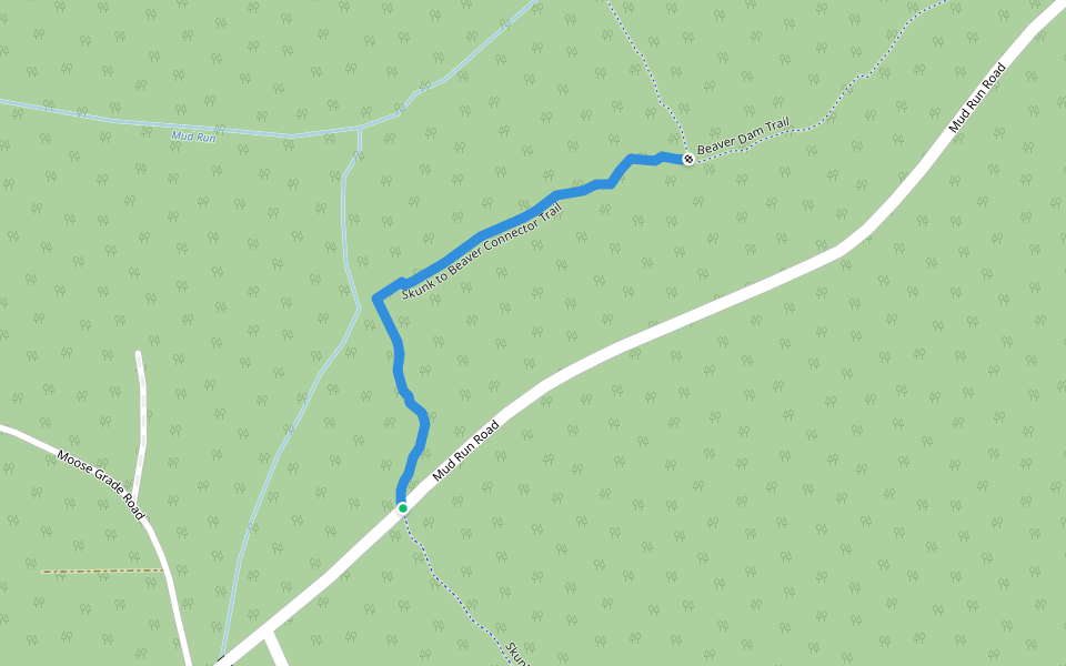 Skunk to Beaver Connector Trail walking route map in Penfield