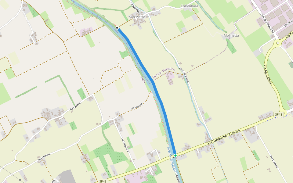 Cammino Fogazzaro Roi walking route map in Malo