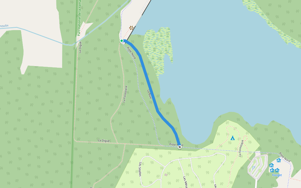 La Baie walking route map in Roxton Pond
