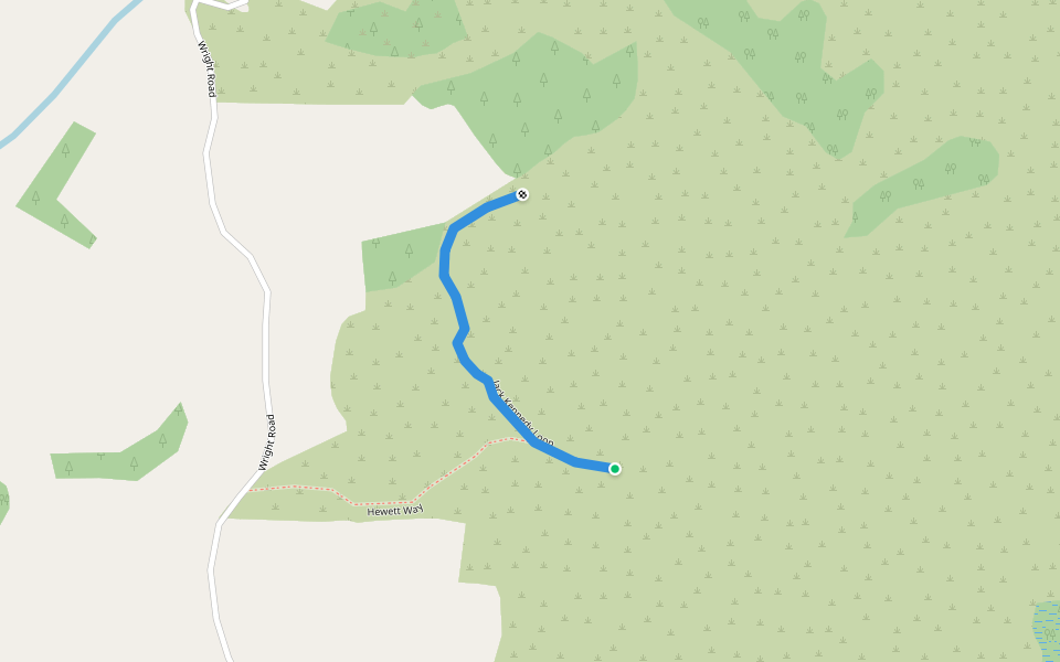 Jack Kennedy Loop walking route map in Titoki