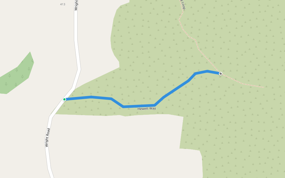 Hewett Way walking route map in Titoki