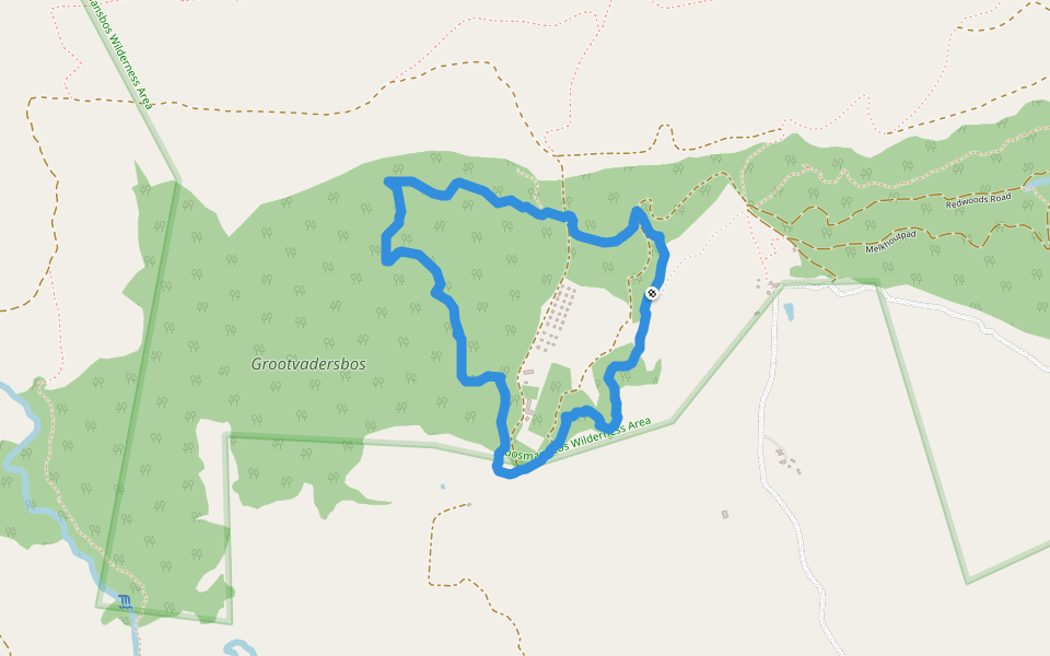 Fonteintjiebos walking route map in Barrydale