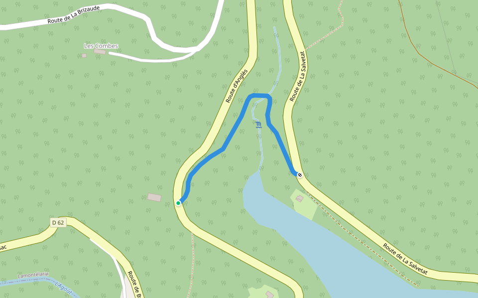 VTT 2018 walking route map in Lamontélarié