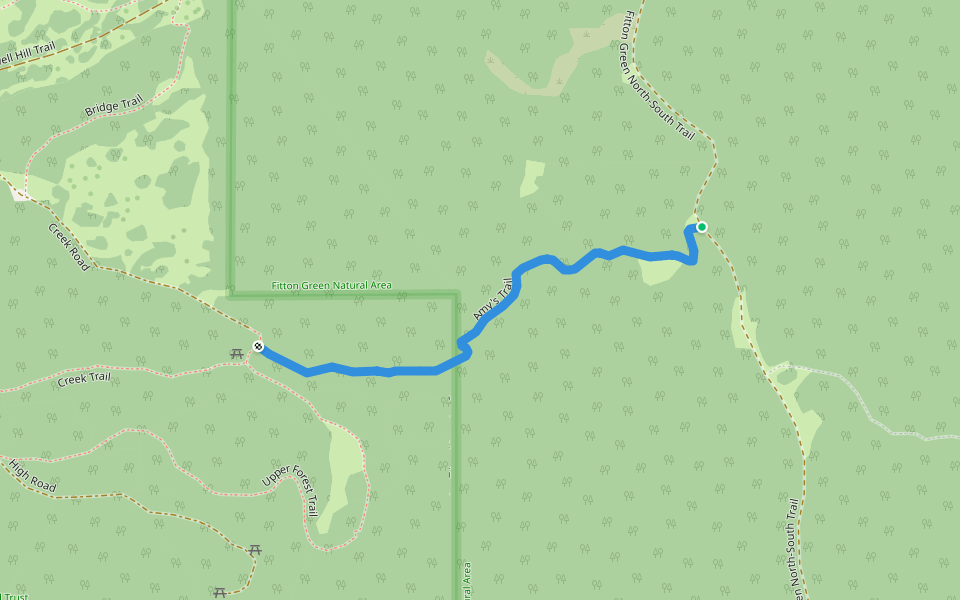Amy's Trail walking route map in Philomath