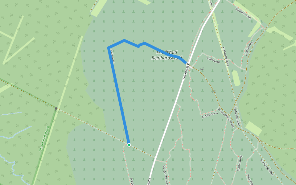 Phillipsweg walking route map in Gutsbezirk Reinhardswald