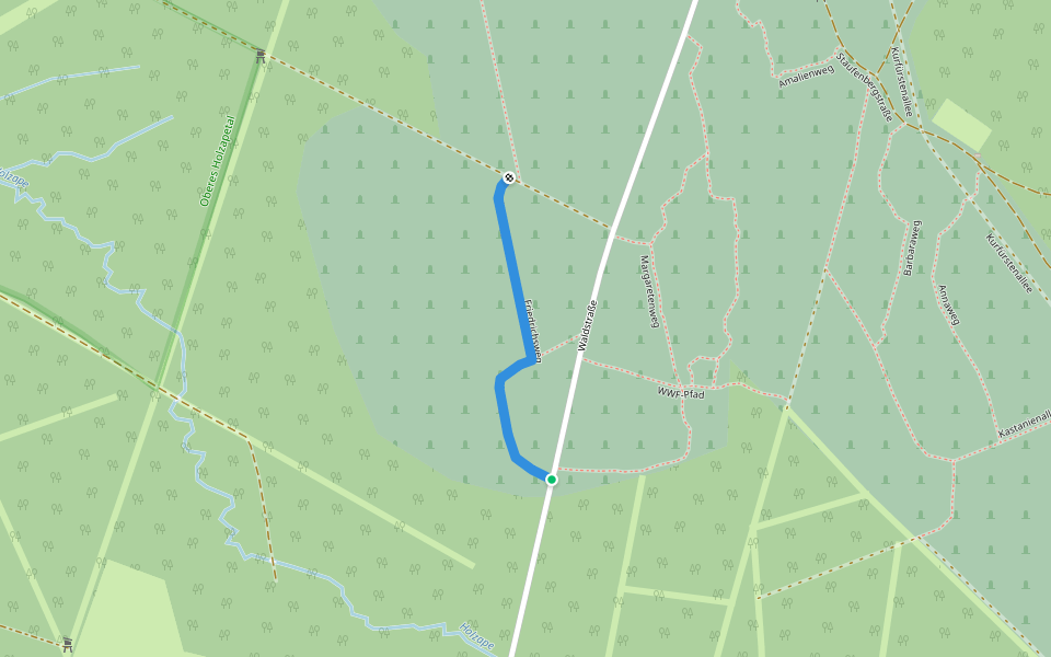Friedrichsweg walking route map in Gutsbezirk Reinhardswald