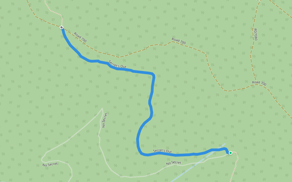 Secret's Out walking route map in Philomath