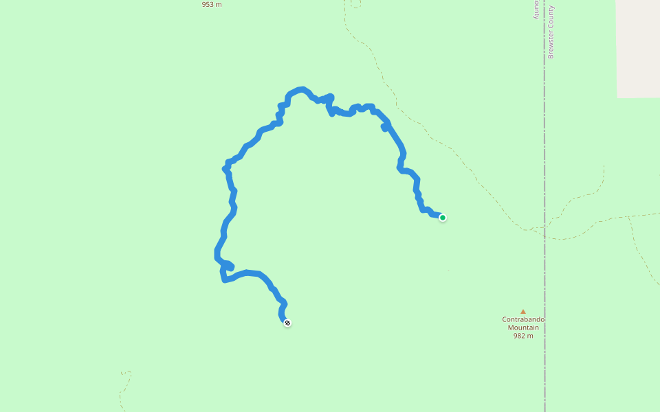 Dome Trail walking route map in Redford