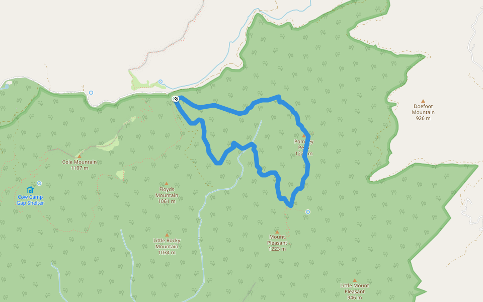 Henry Lanum Memorial Trail walking route map in Amherst