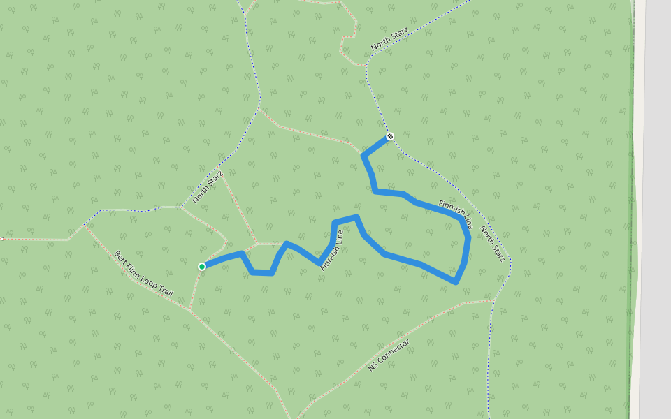 Finn-ish Line walking route map in Anmore