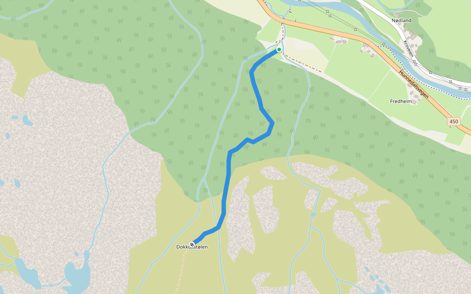 Willytrappene walking route map in Gilja