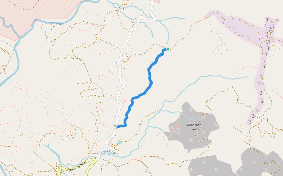 muletier UTNC walking route map in Plum