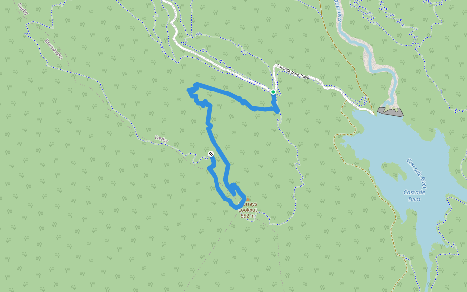 Snig Track walking route map in Derby