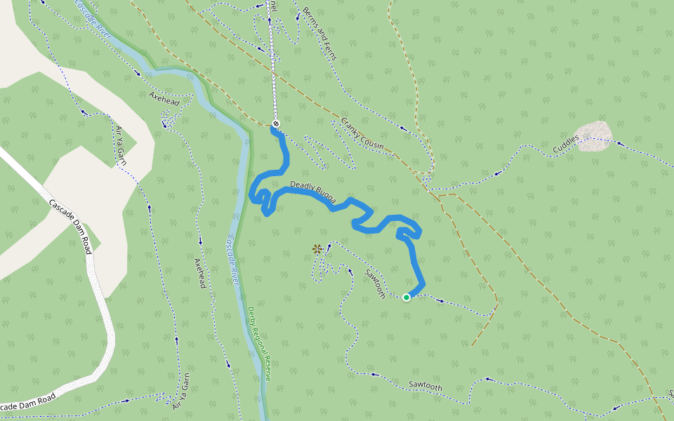 Deadly Bugga walking route map in Derby