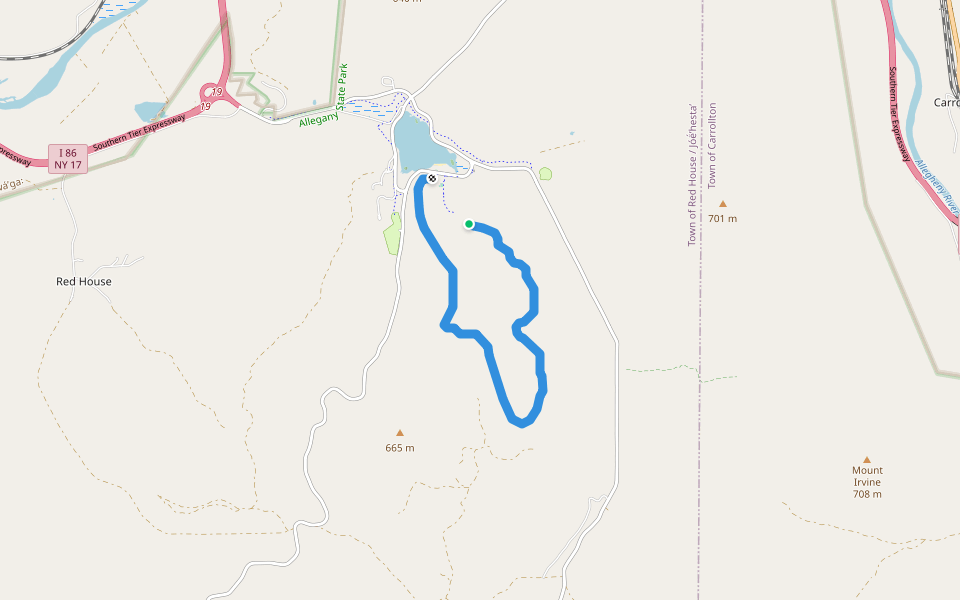 Beehunter Trail walking route map in Salamanca