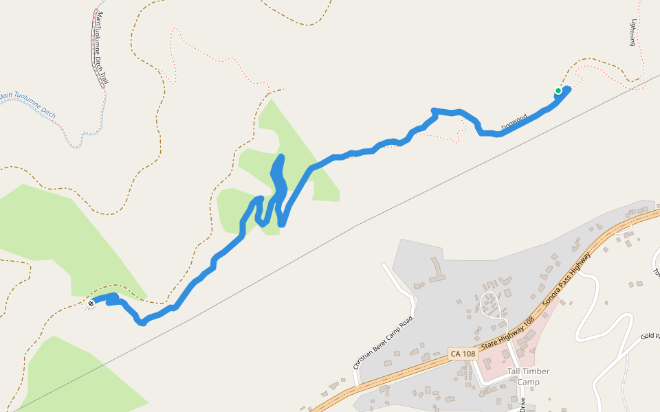 Dogwood walking route map in Mi-Wuk Village