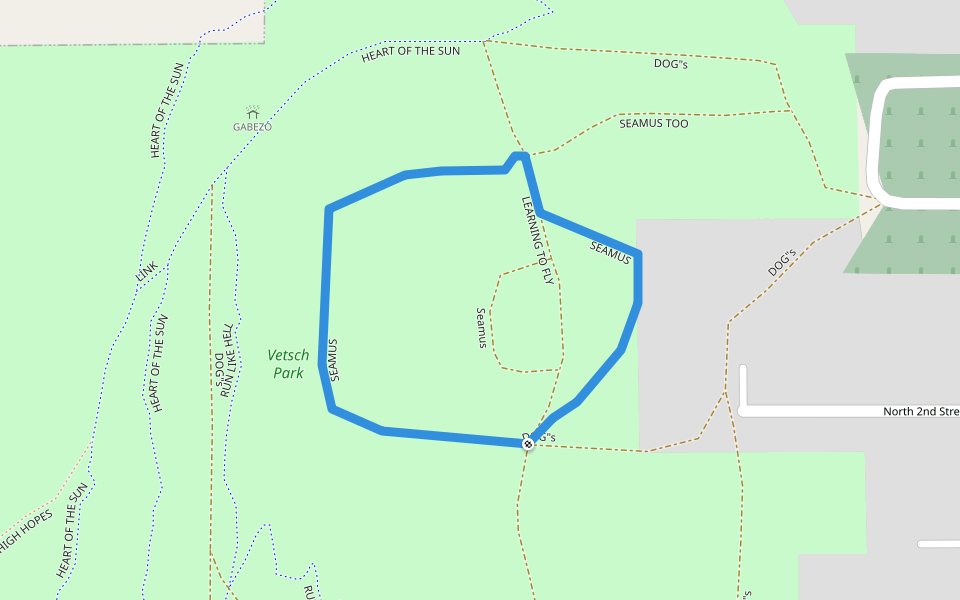 SEAMUS walking route map in La Crescent