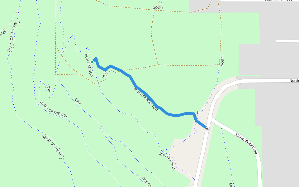 RUN LIKE HELL TOO walking route map in La Crescent