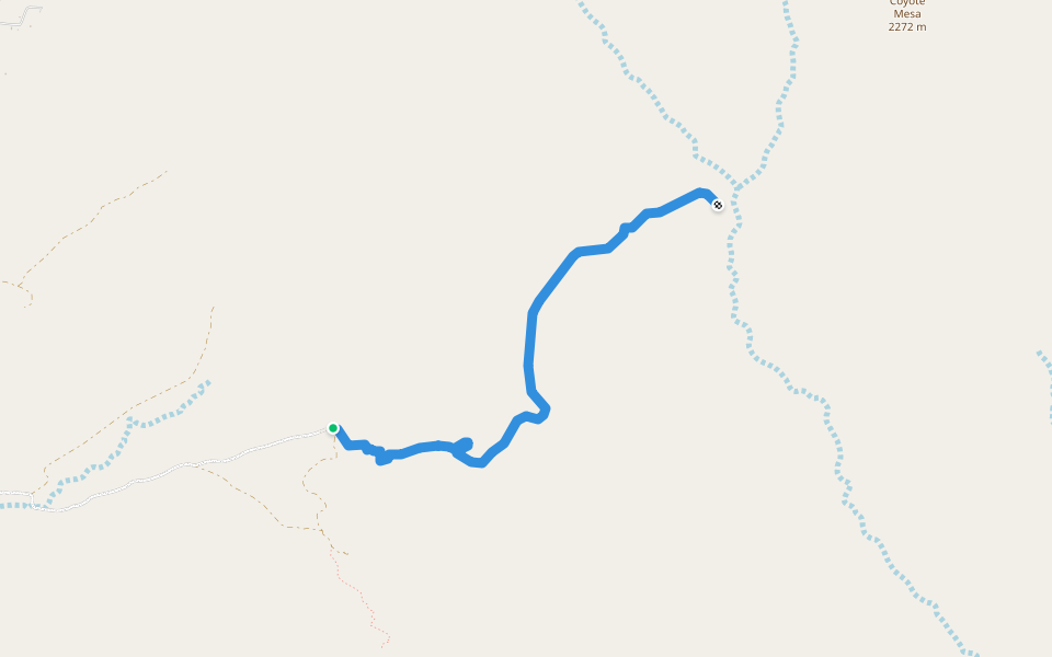 Pack Trail walking route map in Towaoc