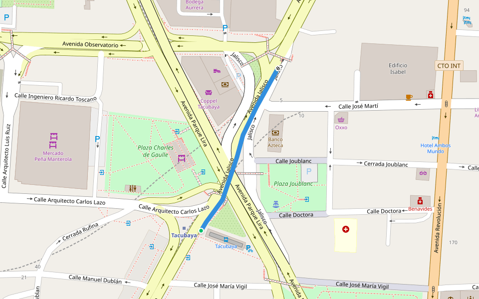 Paso peatonal Avenida Jalisco