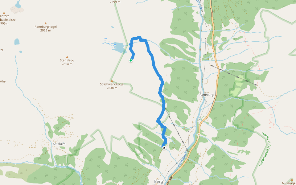 Steig zum Raneburger See walking route map in Raneburg