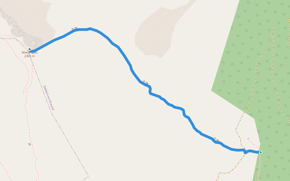 D 3A walking route map in Unterdraßnitz